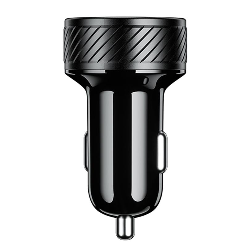 Universal QC3.0 USB Dual Port USB C Type C PD Car Adapter Fast Car Charger with for Touch Power Switch LED Backlight