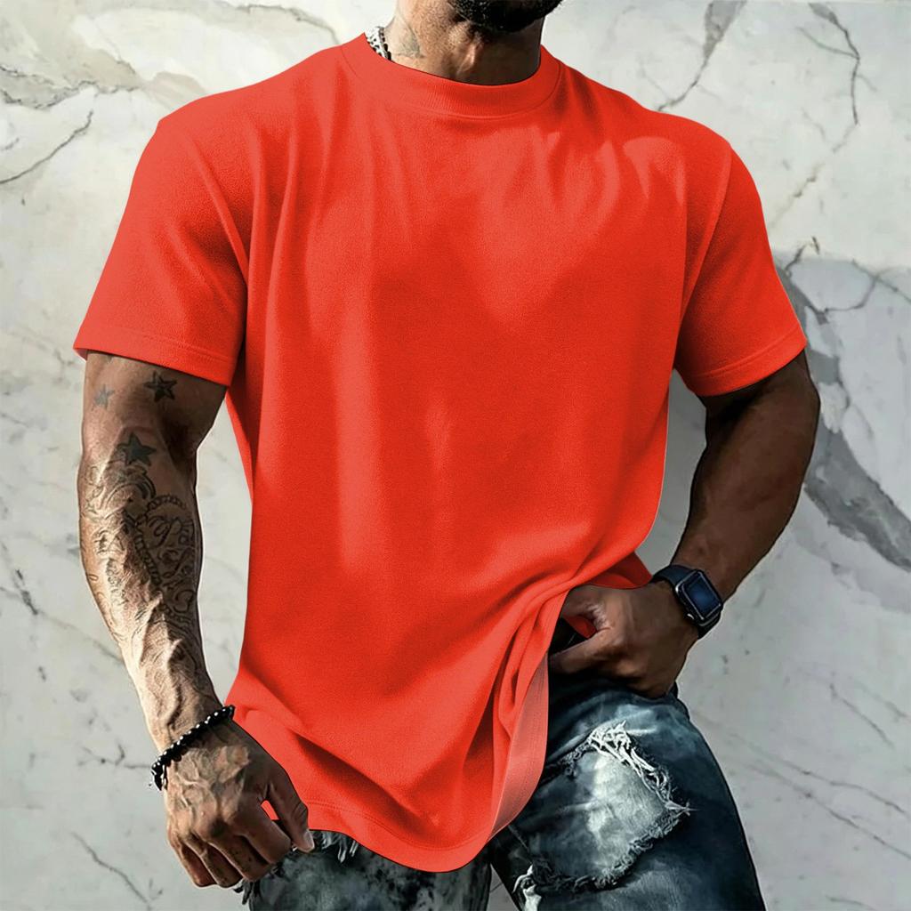 Men's Vintage Short Sleeve T Shirt Loose Fit Breathable Summer Sports Streetwear Casual Everyday Basic Top