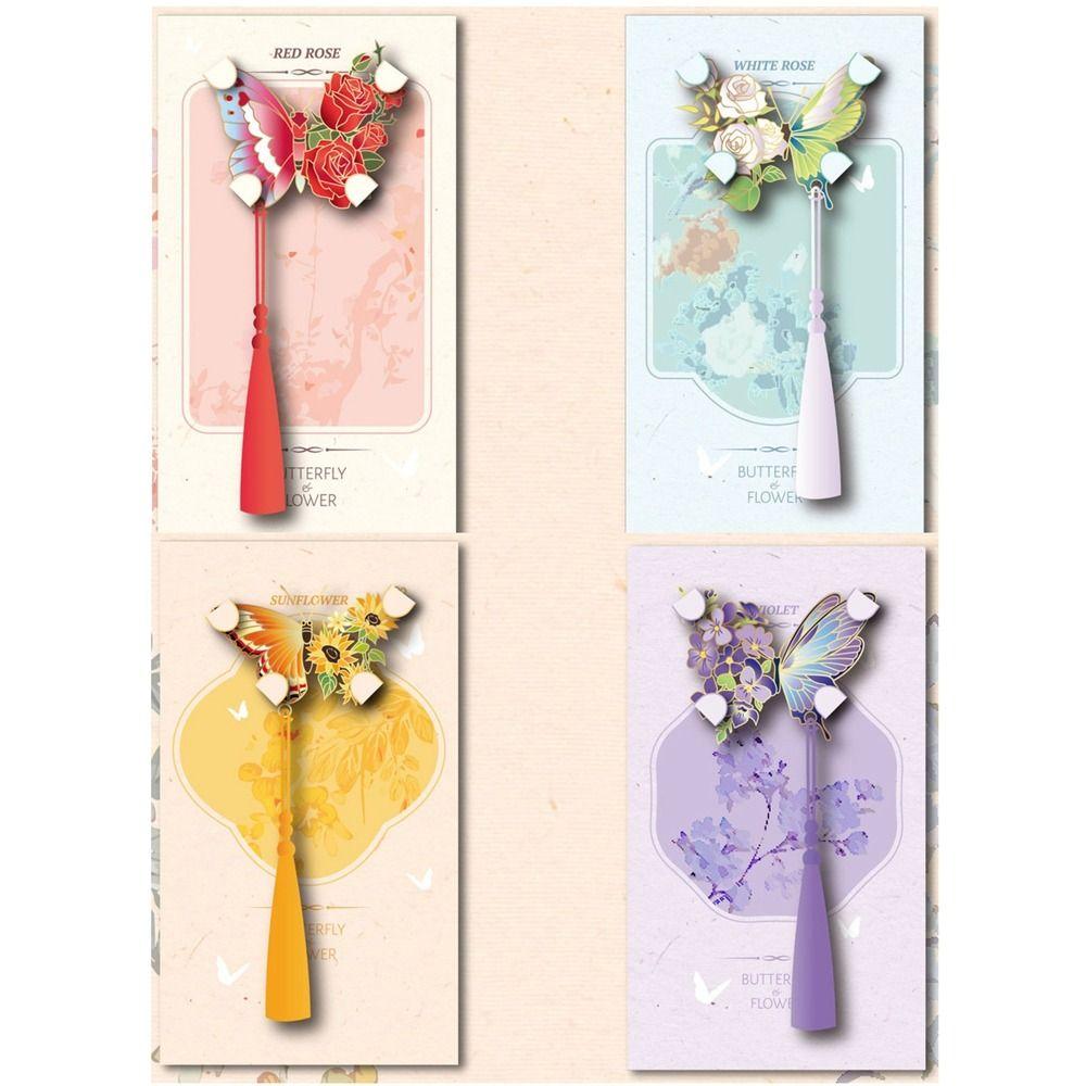Tassel Metal Bookmark Metal Book Clip Retro Butterfly Bookmark  Teacher