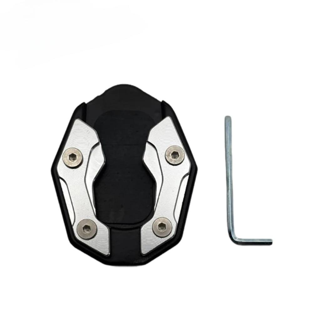 Universal Motorcycle Kickstand Extender - Anti-Slip Side Stand Extension Pad with Enlarged Base, Scooter Bike Support Plate