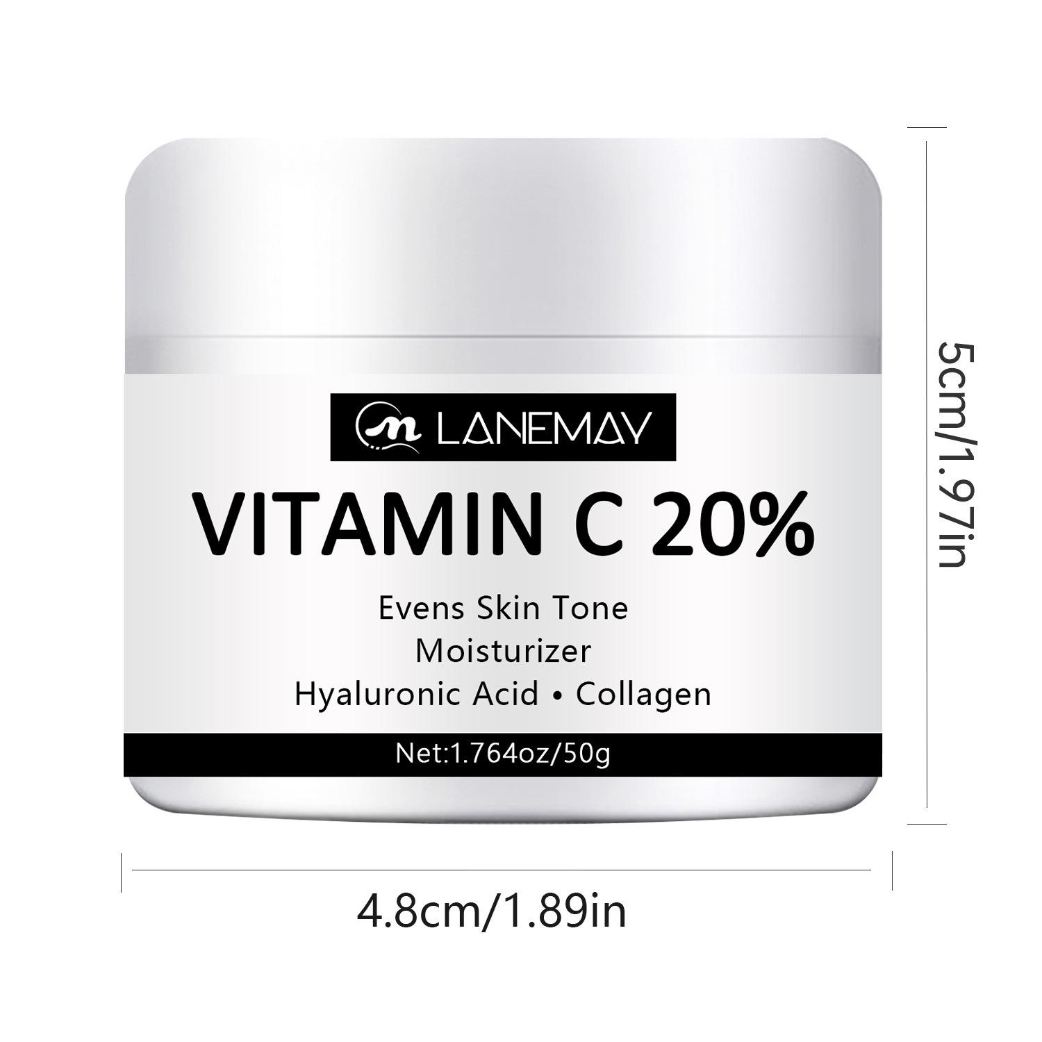 

20% Vitamin C Face Cream Moisturizes Tightens Skin Rich in Skincare Ingredients for All Skin Types 1