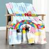 Teletubbies Customize Your Name Blanket Multi-purpose Customizable Blanket Warmthful Decor Versatile for Chair Couch Bed Living Room