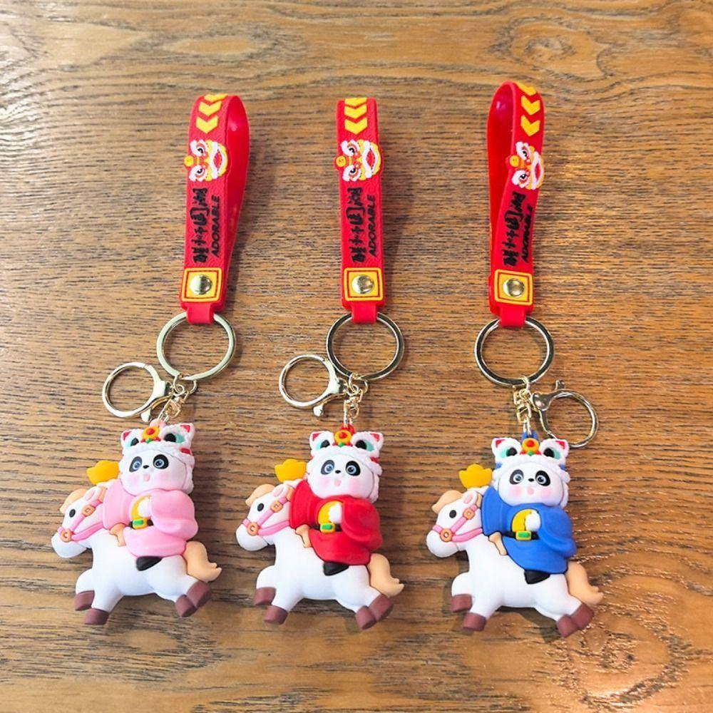 Traditioneller Schlüsselanhänger für das Jahr des Pferdes 2026 Cartoon-Pferd Taschenanhänger Anhänger für Mädchen-Schulranzen