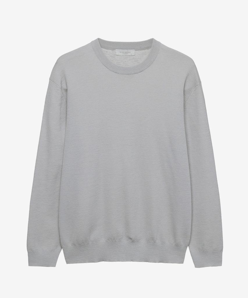 MINDBRIDGE Washable Linen-Like Semi-Overfit Knit