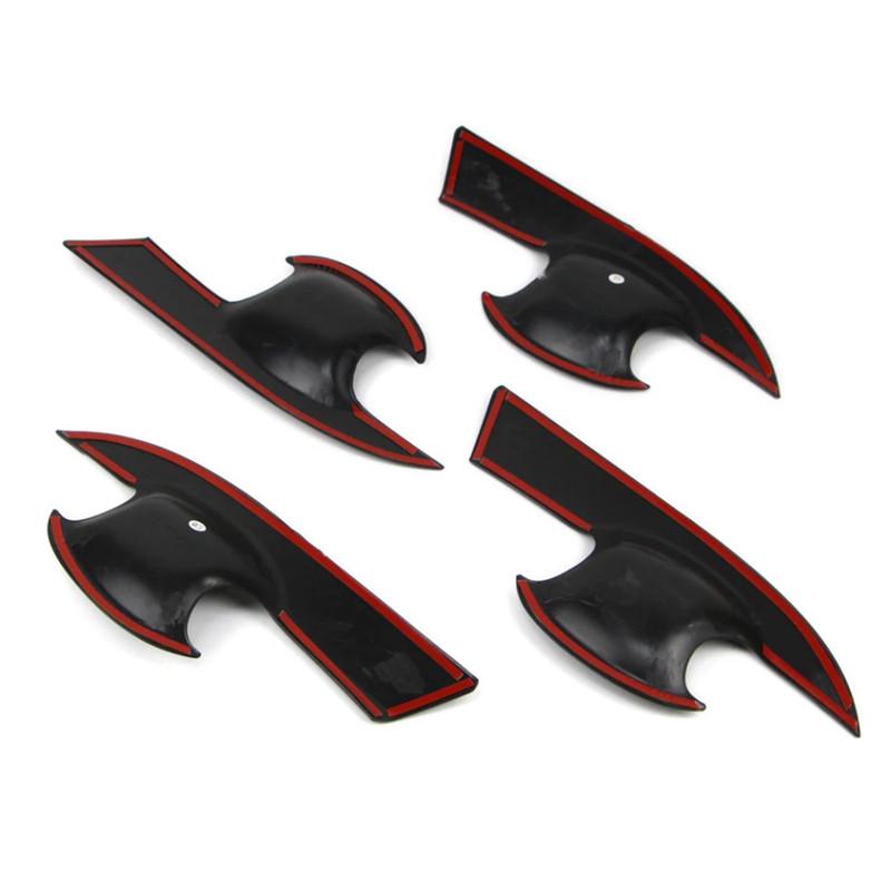 4PCS For Honda Civic 10th Gen 2016 2017 2018    ABS Exterior Door Handle Bowl Cover Trims Car Accessories