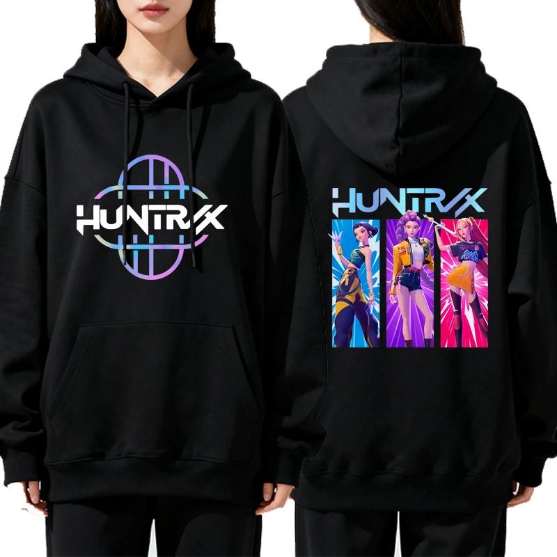 Anime KPop Demon Hunters Printed Hoodie Fall Winter Women Men Casual Fashion Hip Hop Streetwear Y2K Fleece Pullover Sweatshirts