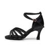 Women's Outdoor Latin Dance High Heel Denim Shoes - Soft Rubber Sole