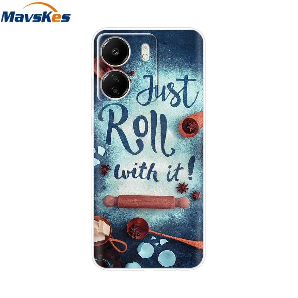 For Xiaomi Poco C65 Cases For Xiaomi Poco C65 Fashion Clear Soft Silicone Phone Cases TPU Fundas for PocoC65 c 65 Coque Bumper