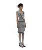 Kasiko Peek-A-Boo Strap Skirt Warm Gray