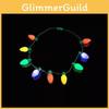 Original Design Colorful Christmas Necklace With 9 Led Bulbs For Holiday Cheer