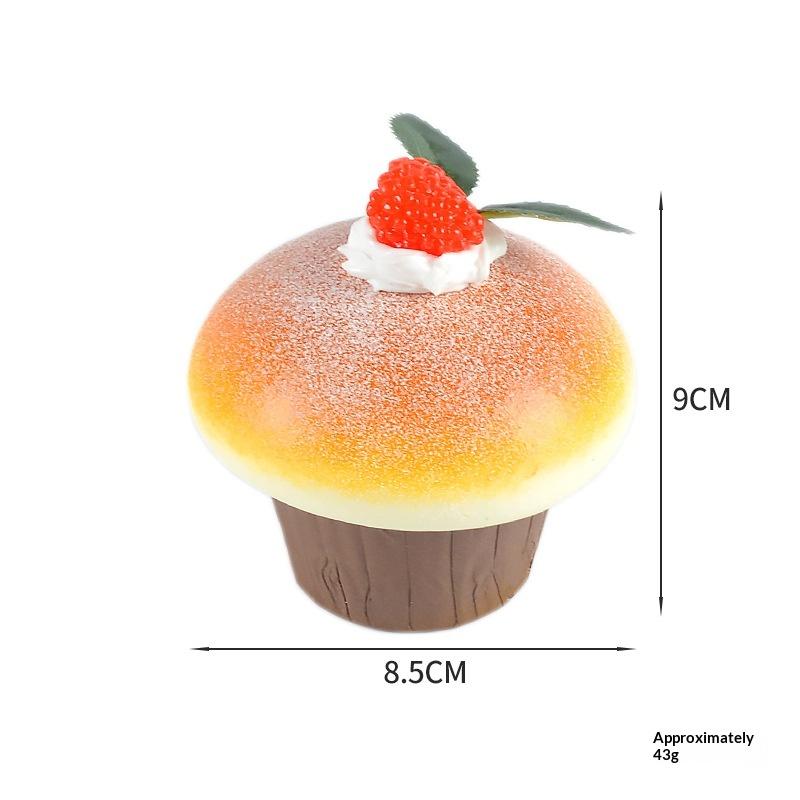 Realistic Fruit Cupcake 3D Food Fridge Magnets Decorative Refrigerator Magnets For Home Decor Bakery Display Photo Props