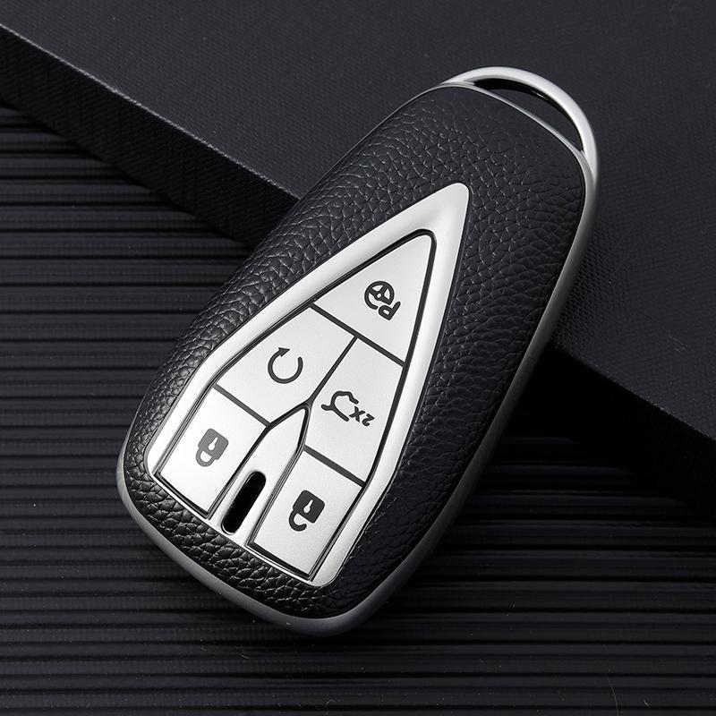 3/4/5 Tasten TPU Leder Auto Schlüsselhülle Vollabdeckung Schale Für Changan CS35PLUS CS55PLUS CS75PLUS 2019-2020 Schutz