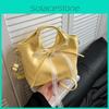 Solid Bow Ribbon Color Bucket Handbag Single Shoulder Crossbody Bag Women Gift