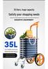 Giantex Folding Stair Climbing Grocery Cart - Lightweight, Portable & Hand-Pulled for Seniors