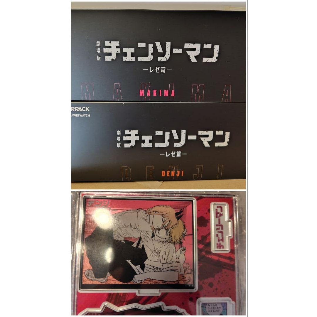Used Chainsaw Man Emotional Acrylic Diorama Denji & Power Smart Watch