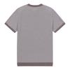 FERRAROMILANO Men'S Two-Tone Color Mix Round Neck Short Sleeve Sweater Purple (A0C220183)