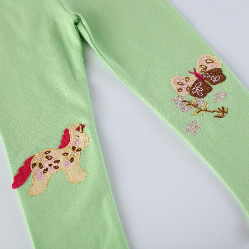 Girls' Long Cotton Leggings, Spring/Summer Princess-Style.