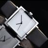 Watch No Numbers Style Comfortable To Wear Faux Leather Quartz Wrist Watch for Women