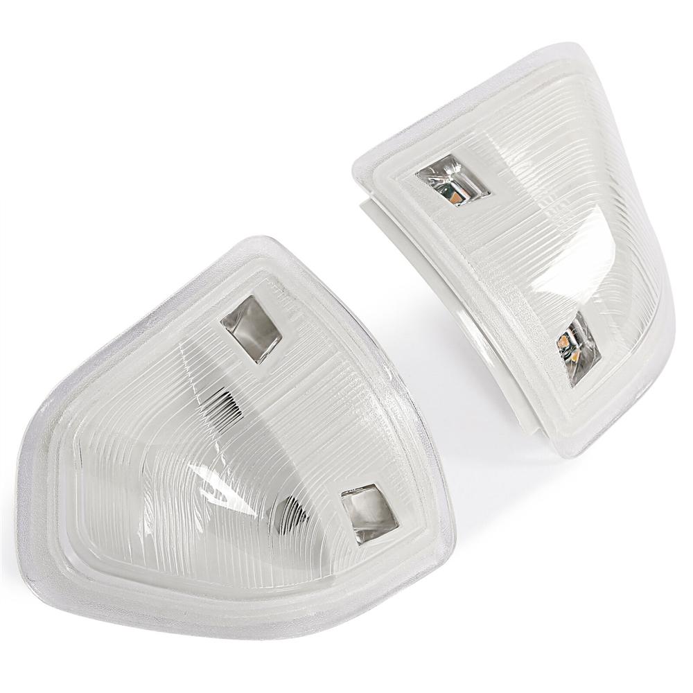 For Dodge Ram 1500 2500 3500 LED Side Mirror Turn Signal Lights Clear Lens Amber