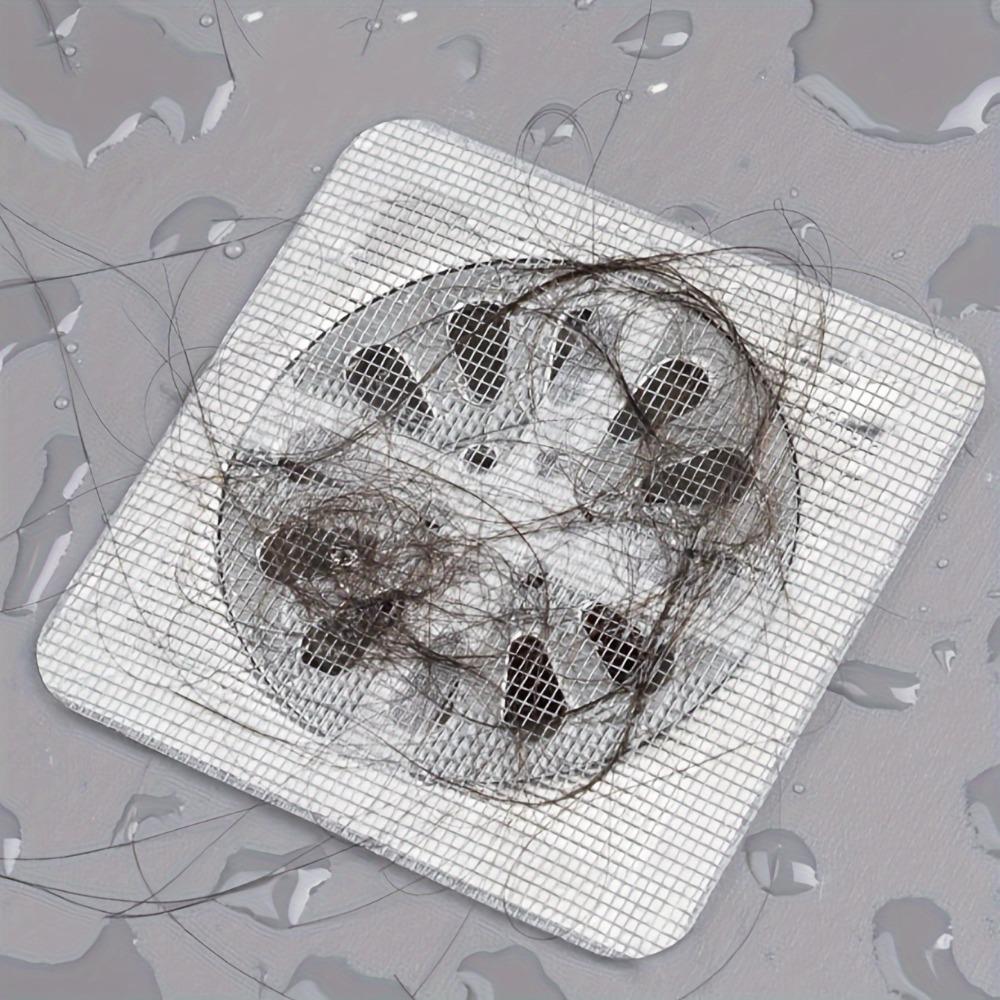 10pcs Disposable Shower Hair Catcher, Floor Sink Filter, Filter Sticker, Bathroom Tub Hair Stopper, Bathroom Accessories