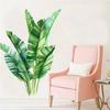 Green Large Leaf Wall Sticker, Tropical Plants Decor, Self-Adhesive Poster for Dorm Room