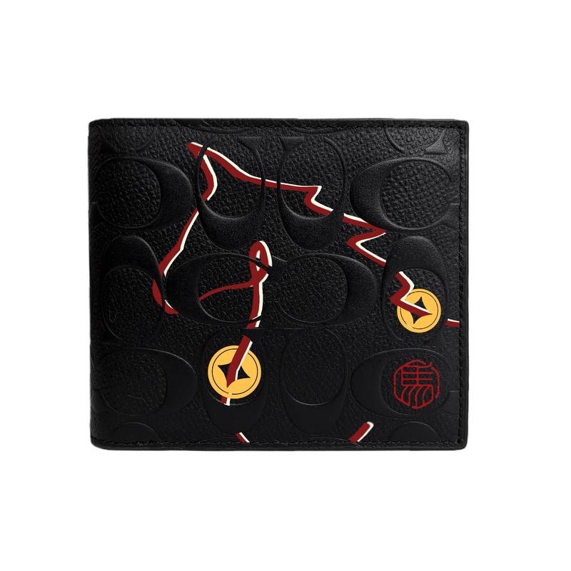 

COACH wallet [Customized bag] 3 IN 1 lucky cat, hand-painted pattern, embroidered Good luck in the Year of the Horse Basic package (bag + dust bag) чёрный