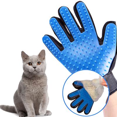 Guanto Spazzola Gatto Guanti per Animali Domestici Pettine per Peli Guanto a Cinque Dita per Forniture Toelettatura Gatto Animale Domestico Pulito