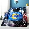 Rams Team Spirit Printed Throws Blanket Soft Flannel Blankets for Couch Bed Gifts for Men Women Picnic Blanket Christmas Gifts