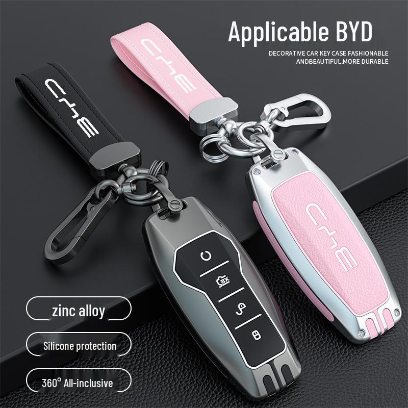 BYD Key Case: Full Coverage for Song, QinPLUS/dmi, Dolphin, e2, Tang, Han EV, e3, Destroyer 05 Models