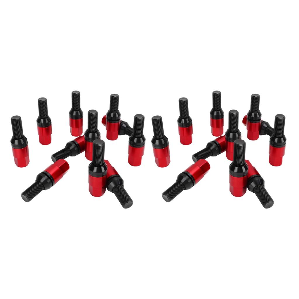 20pcs Wheel Lug   Nuts with   M14x1.25 Cone Seat Steel Aluminum Alloy for Car