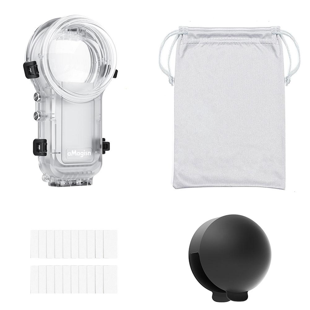 

Invisible Diving Case For Insta360 X5 Quick-release 60m Waterproof Fully Coverage Invisible Diving Case Camera Accessories