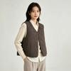 Womens Lightweight Down Vest 2026 Winter Slim Fit V-Neck Inner Layer Double-Sided Wearable