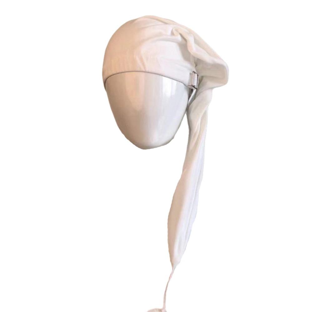 Elastic Sleepwear Hat with Pom Ball Stocking Santa Cap Night Sleeping Caps Women Men