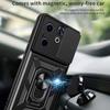 For Infinix Hot 40i/Smart 8 4G Cell Phone Case Slide Lens Lid PC+TPU Shell