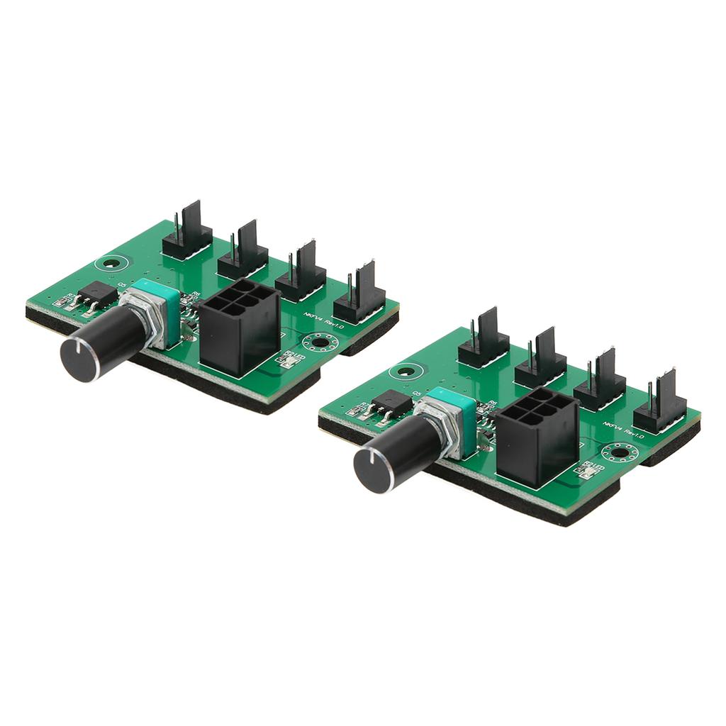 2PCS PC Fan Pressure Speed Adapter PWM 2Pin 3Pin 4Pin Fan Adapter 4 Way Shunt 12V Speed
