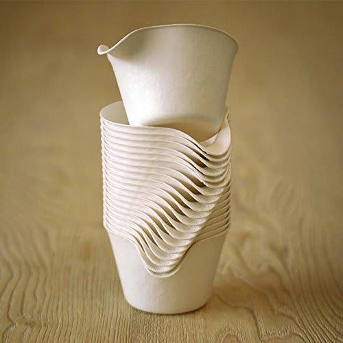 WASARA Disposable Paper Plates, Coffee Cups, 150ml, Pack of 6 (Pack of 6)