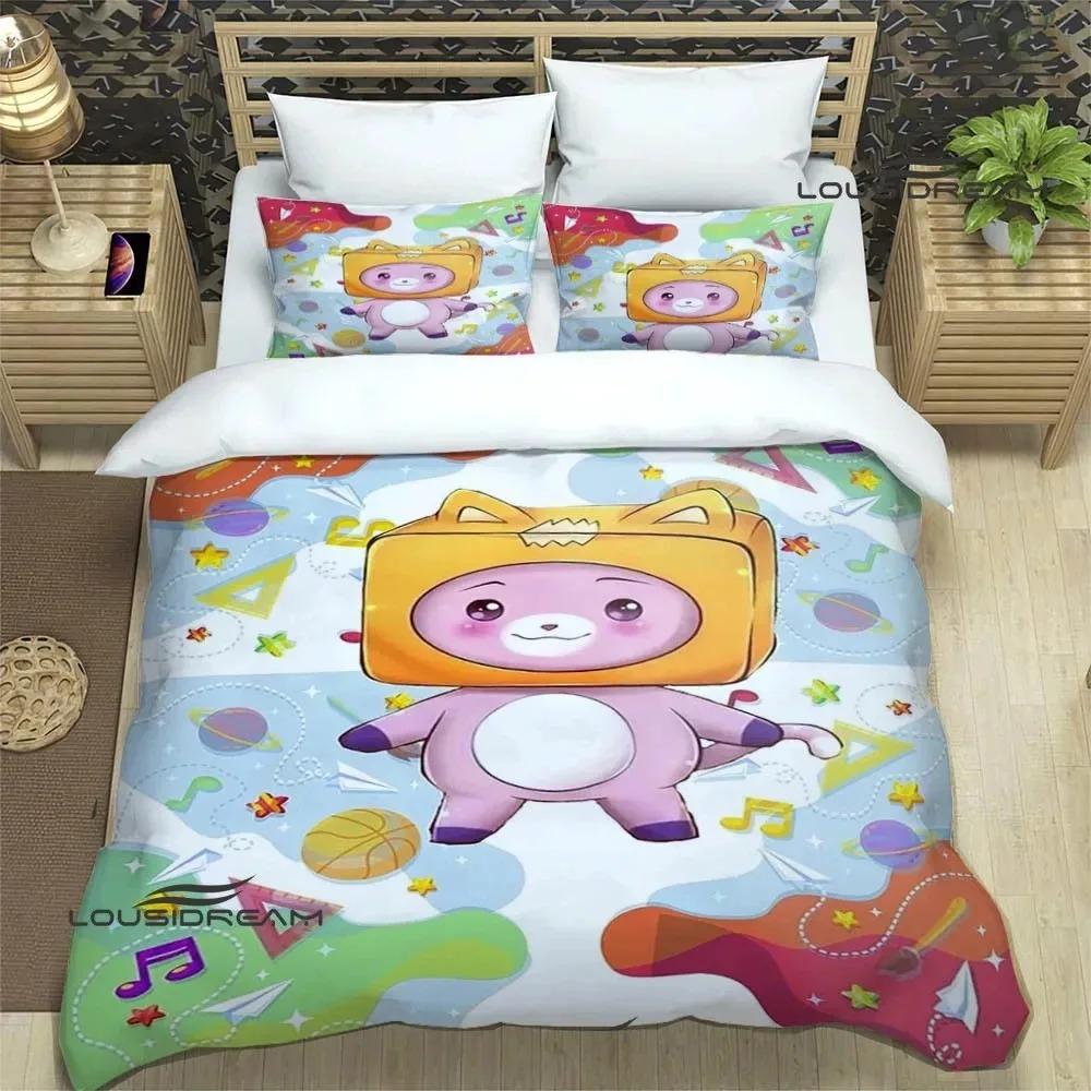 

Lankybox Foxy Boxy Cute Printed Bedding Sets Exquisite Bed Supplies Set Duvet Cover Bed Comforter Set Bedding Set Luxury EU single(135x200cm)