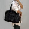 Large Capaci Oulder Bag Sports Fitn Travel Tote Bag Bla Polka Dot Crossbody Faionable Trendy Youth Travel Bag