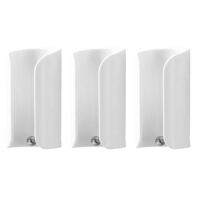 Wall Mounted Bathroom Organizers for Toothbrush and Accessories Secure Placement No Drilling Required Easy To Cleaning ABS Plastic