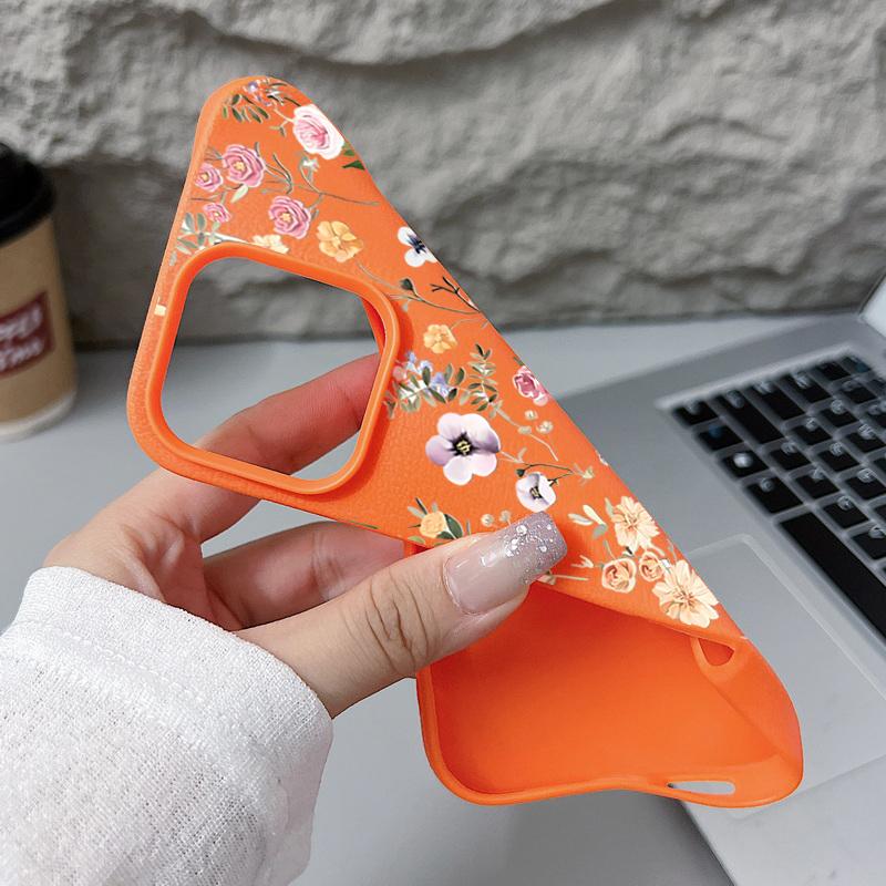 Elegant Floral Vine Pattern Anti-Yellowing TPU Case with Full-Body Shockproof Protection for iPhone 17 Pro Max Air 16e 16 15 14 13