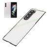 Cover Posteriore in Vetro Trasparente per Cellulare Sostitutiva per     Fold 3 5G F926 con Supporto per Telefono e Foro per Obiettivo Fotocamera