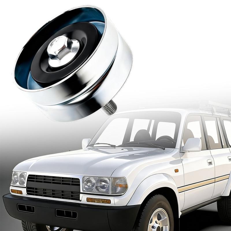 Belt Idler Pulley with Screw for Toyota Land Cruiser 1992-1997 Lexus LX450 16603-66010 Metal Tensioner Pulley 1660366010