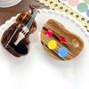 Brown Violin Shape Hair Claw Color Palette French Shark Clip Elegant Acetic Acid Hair Claw  Girls