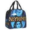 Labyrinth Worm Insulated Lunch Bag for Outdoor Picnic Musical Adventure Movie Leakproof Cooler Thermal Lunch Box Women Kids