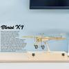 DWH VX14 1:23 Scale 380mm Wingspan Airplane Static Wooden DIY Building Model Bleriot XI Aeroplane 3D Puzzles DIY