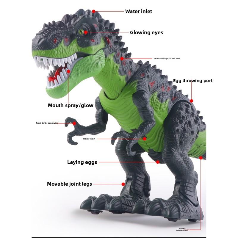 Remote Control Spray Dinosaur With Egg Laying And Projection For Childrens Gift