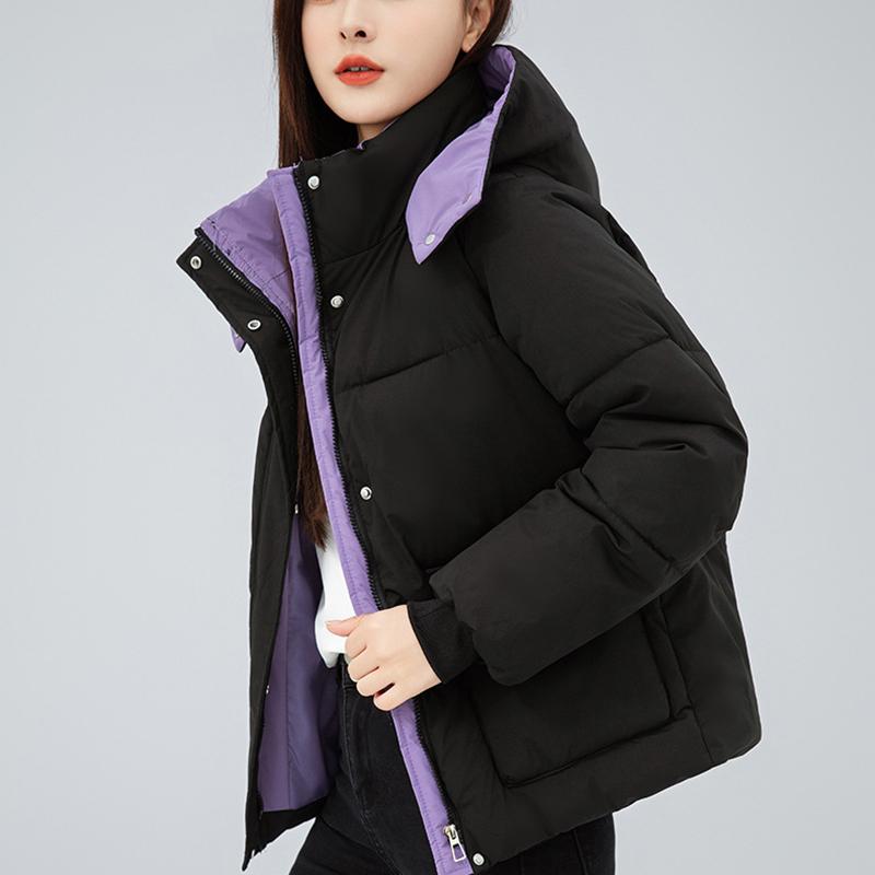 Padded Women's Jacket Winter Hooded Bread Loose Short Fashion