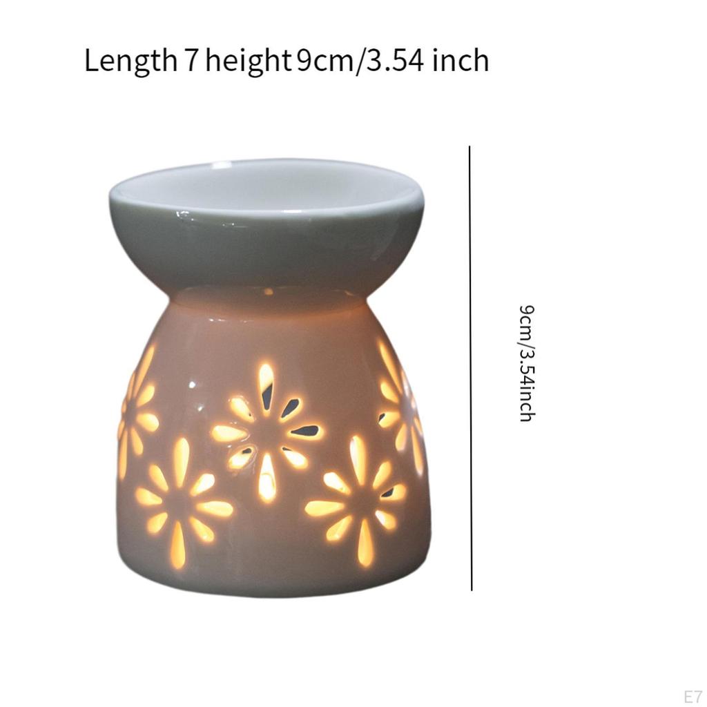 Ceramic Oil Diffuser with Tealight Candle Holder for Essential Oils In Home And Office