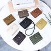 Neck-hanging Korean Simple Top-layer Cowhide Red Envelope Multifunctional Mini Earphone Bag Women's Change Purse Key