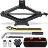 2 Ton Scissor Car Jack with Tire Changing Kit - Emergency Tool for Cars, SUVs, MPVs